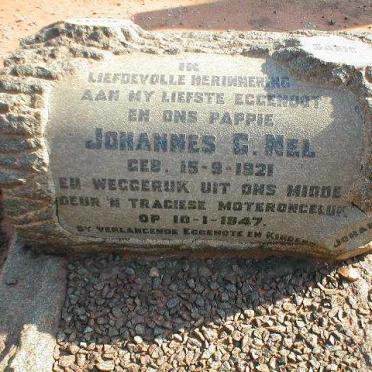 NEL Johannes G. 1921-1947