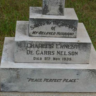 NELSON Charles Ernest de Garrs -1935