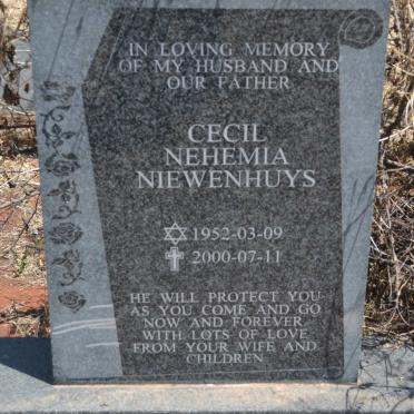 NIEWENHUYS Cecil Nehemia 1952-2000
