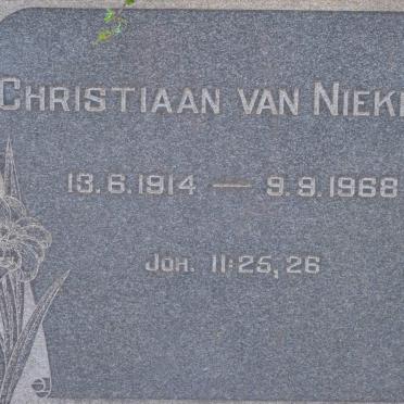 NIEKERK Christiaan, van 1914-1968