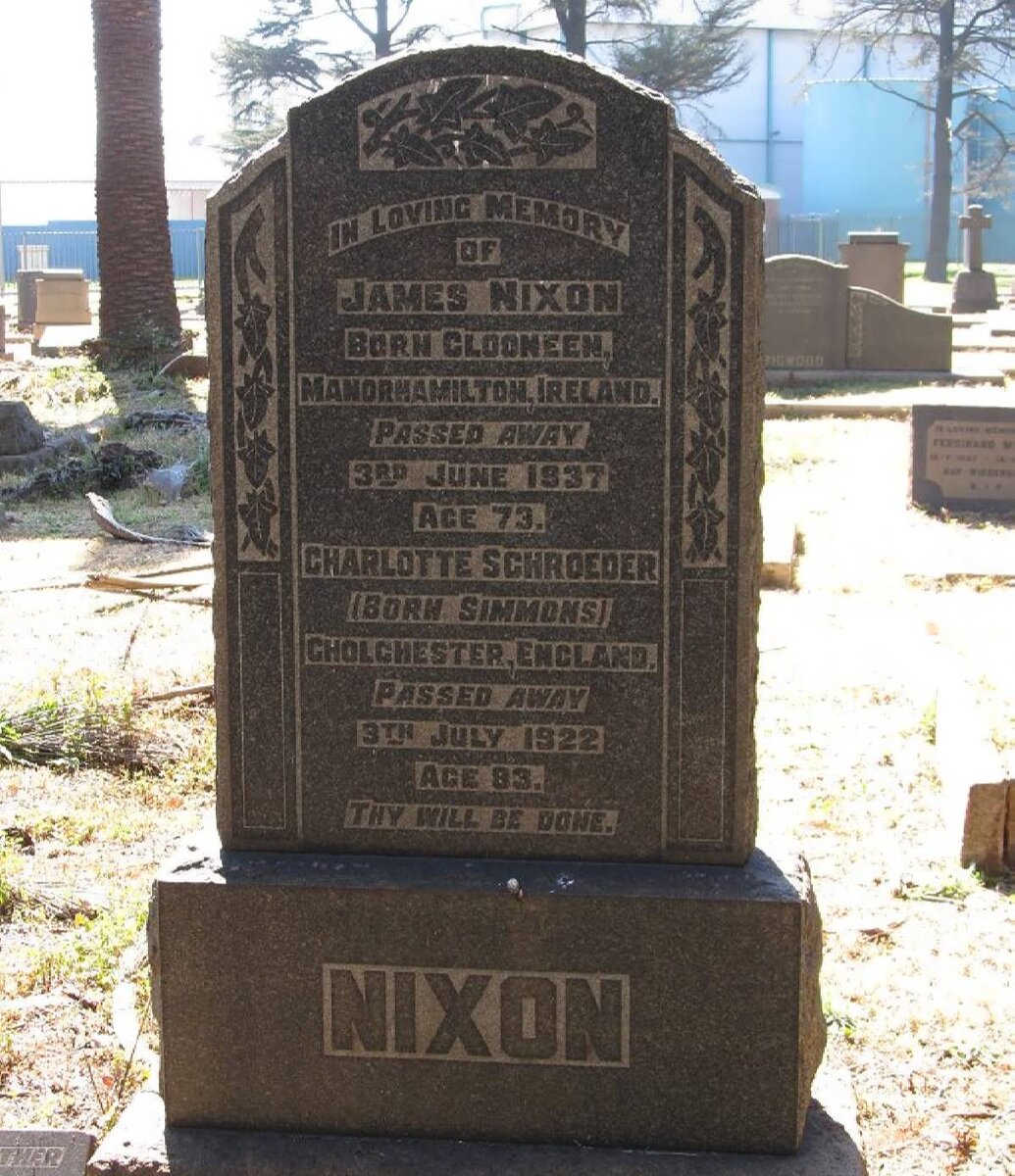 NIXON James -1937 :: SCHROEDER Charlotte nee SIMMONS -1922