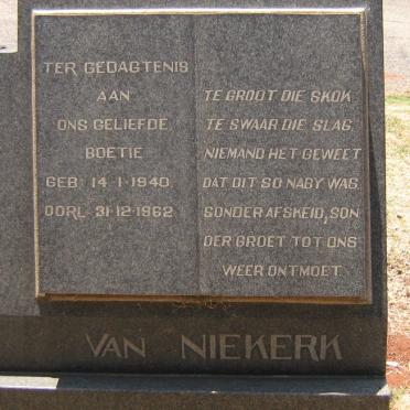 NIEKERK ?, van 1940-1962