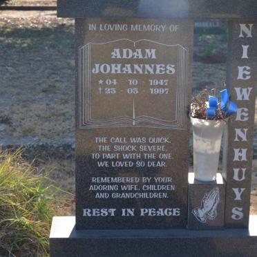 NIEWENHUYS Adam Johannes 1947-1997