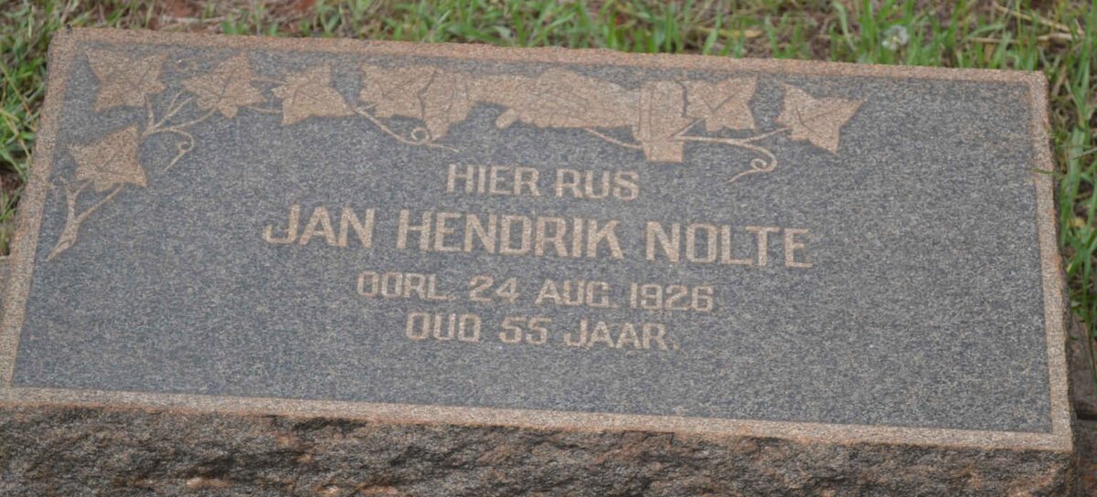 NOLTE Jan Hendrik -1926
