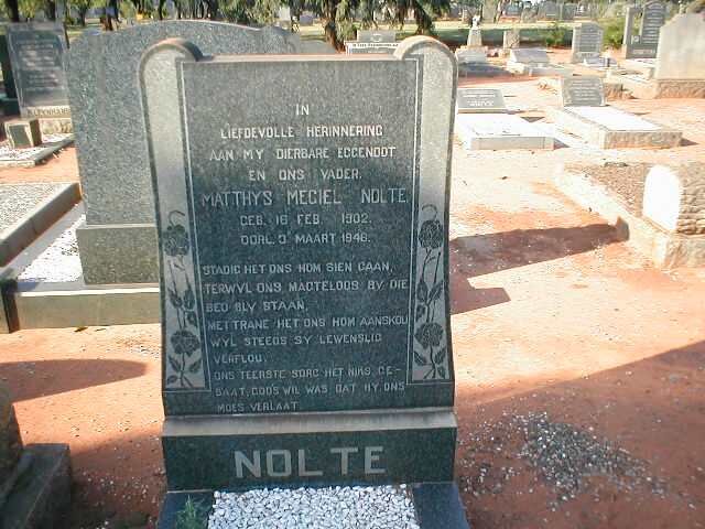 NOLTE Matthys Megiel 1902-1946