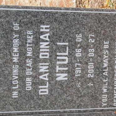 NTULI Dlani Dinah 1917-2001