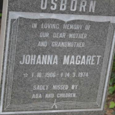 OSBORN Johanna Magaret 1906-1974