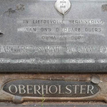 OBERHOLSTER Gieljam Johannes 1897-1965 &amp; Margaret Sarah 1897-1976