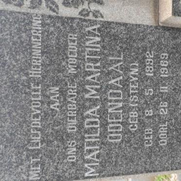 ODENDAAL Johannes Gerhardus -1957 &amp; Matilda Martina STEYN 1892-1969