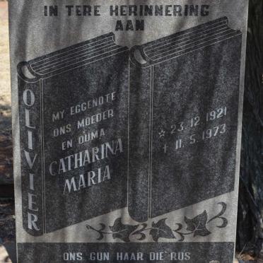 OLIVIER Catharina Maria 1921-1973