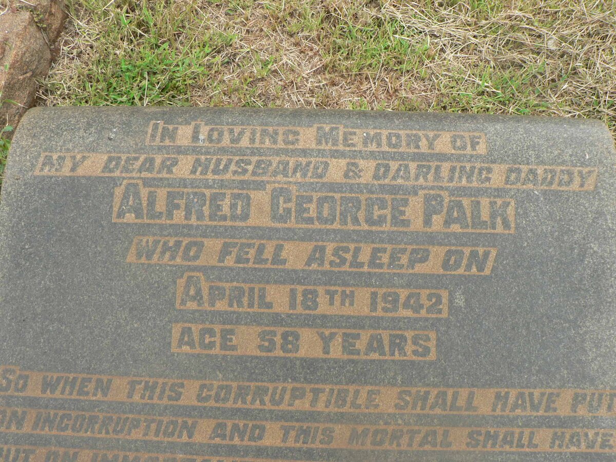 PALK Alfred George -1942