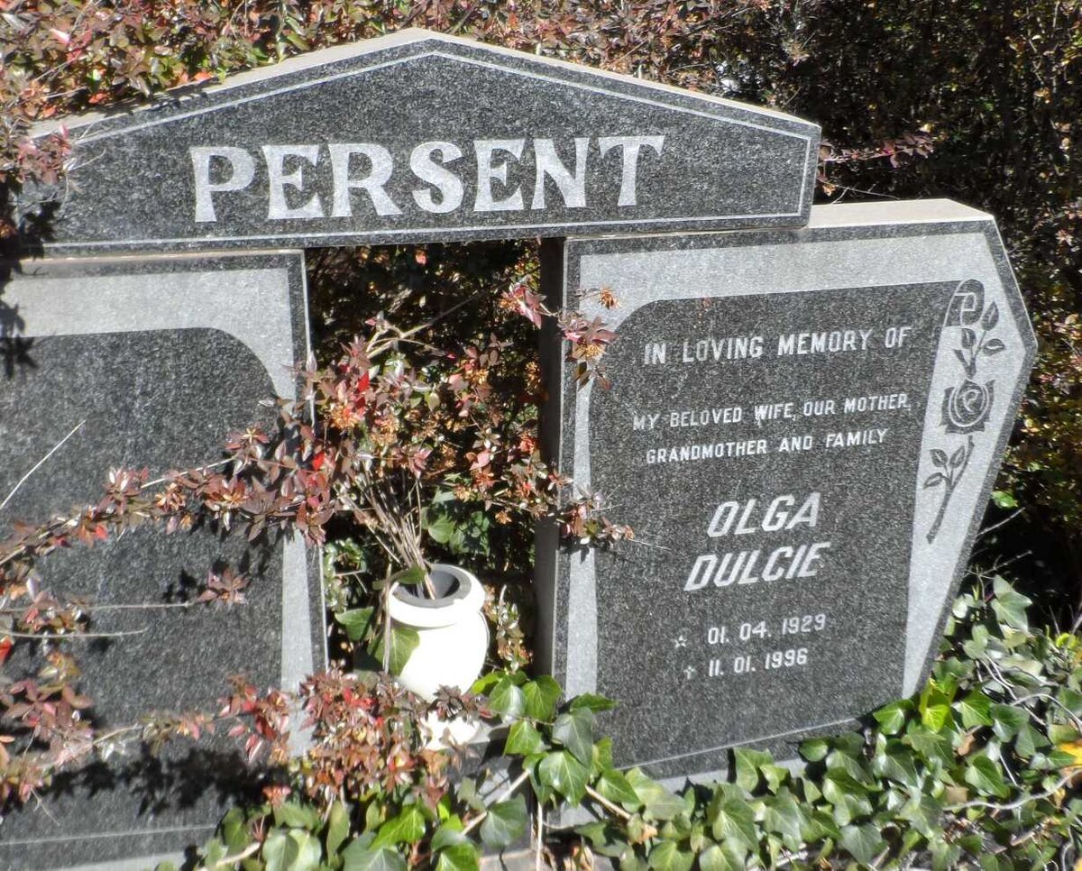 PERSENT Olga Dulcie 1929-1996