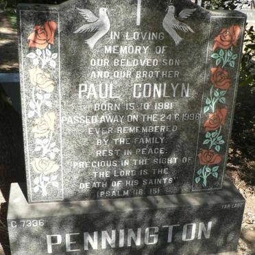 PENNINGTON Paul Conlyn 1981-1996