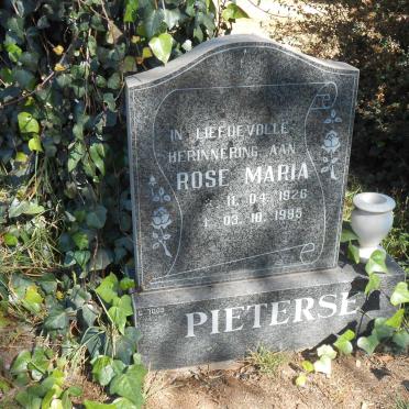 PIETERSE Rose Maria 1926-1995