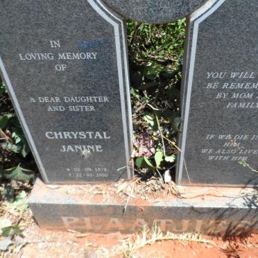 PLAATJIES Chrystal Janine 1978-2000