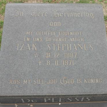 PLESSIS Izak Stephanus, du 1887-1971