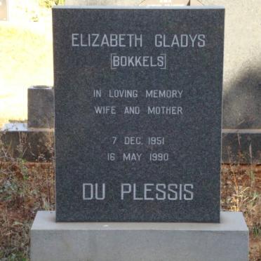 PLESSIS Elizabeth Gladys, du 1951-1990