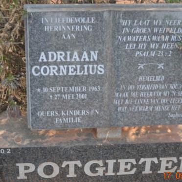 POTGIETER Adriaan Cornelius 1963-2001