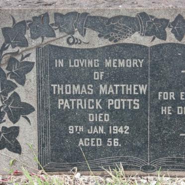 POTTS Thomas Matthew Patrick -1942