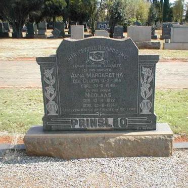 PRINSLOO Nicolaas 1872-1958 &amp; Anna Margaretha CILLIERS 1884-1949