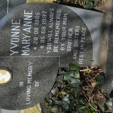 PUTINI Yvonne Mary-Anne 1965-1997