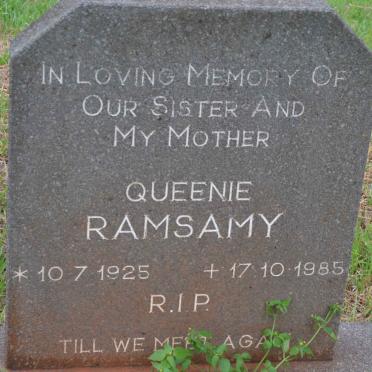 RAMSAMY Queenie 1925-1985