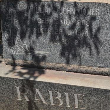 RABIE William John James 1909-1974