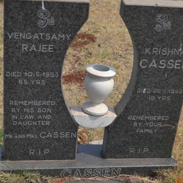 RAJEE Vengatsamy -1953 :: CASSEN Krishna -1992