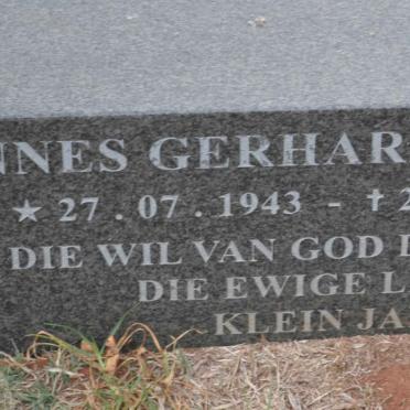 RADEMAN Johannes Gerhardus 1943-1984