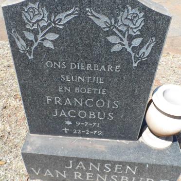 RENSBURG Francois Jacobus, Jansen van 1971-1979