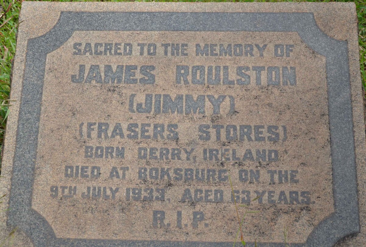 ROULSTON James -1933