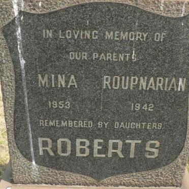 ROBERTS Roupnarian -1942 &amp; Mina -1953