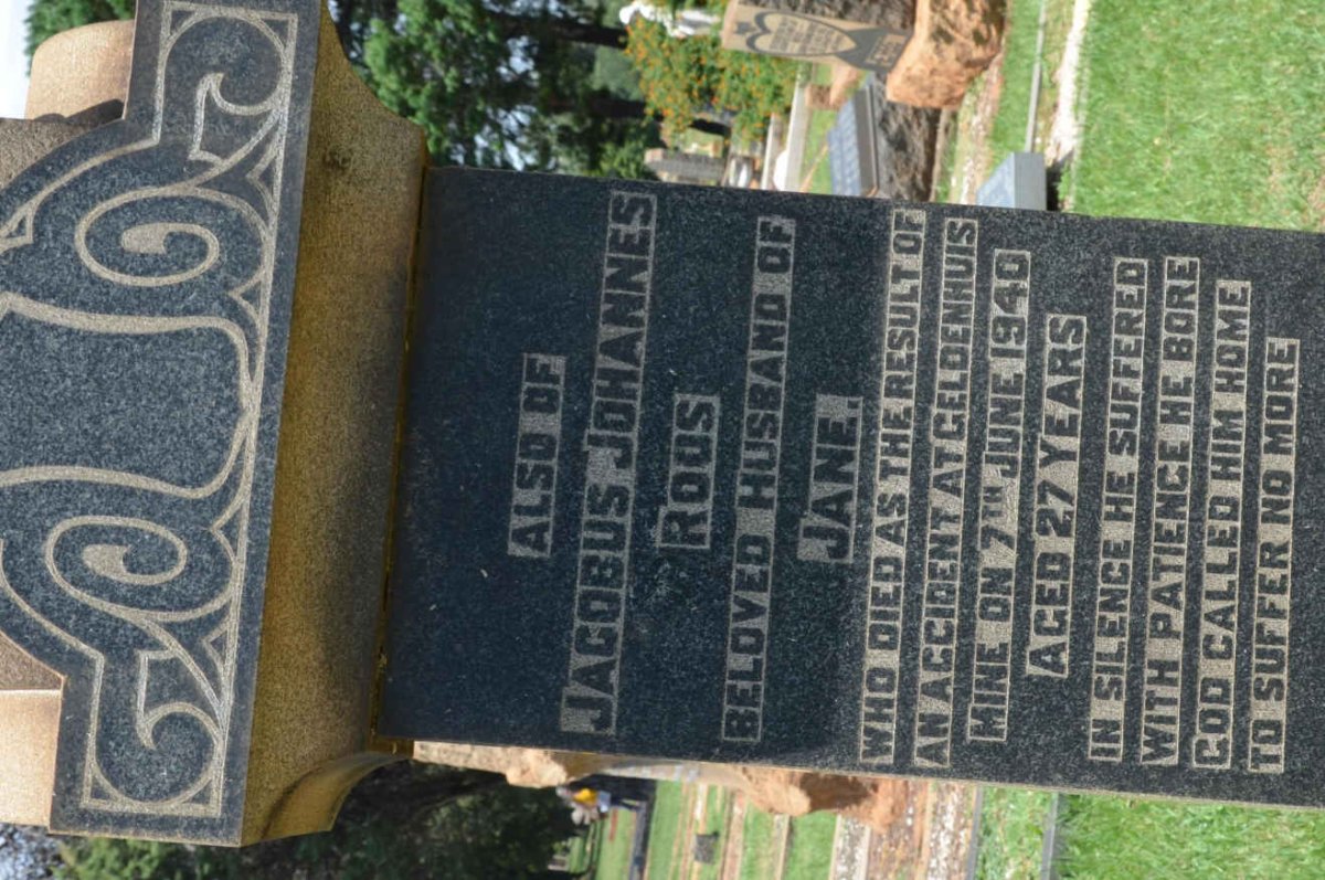 ROOS Jacobus Johannes -1940