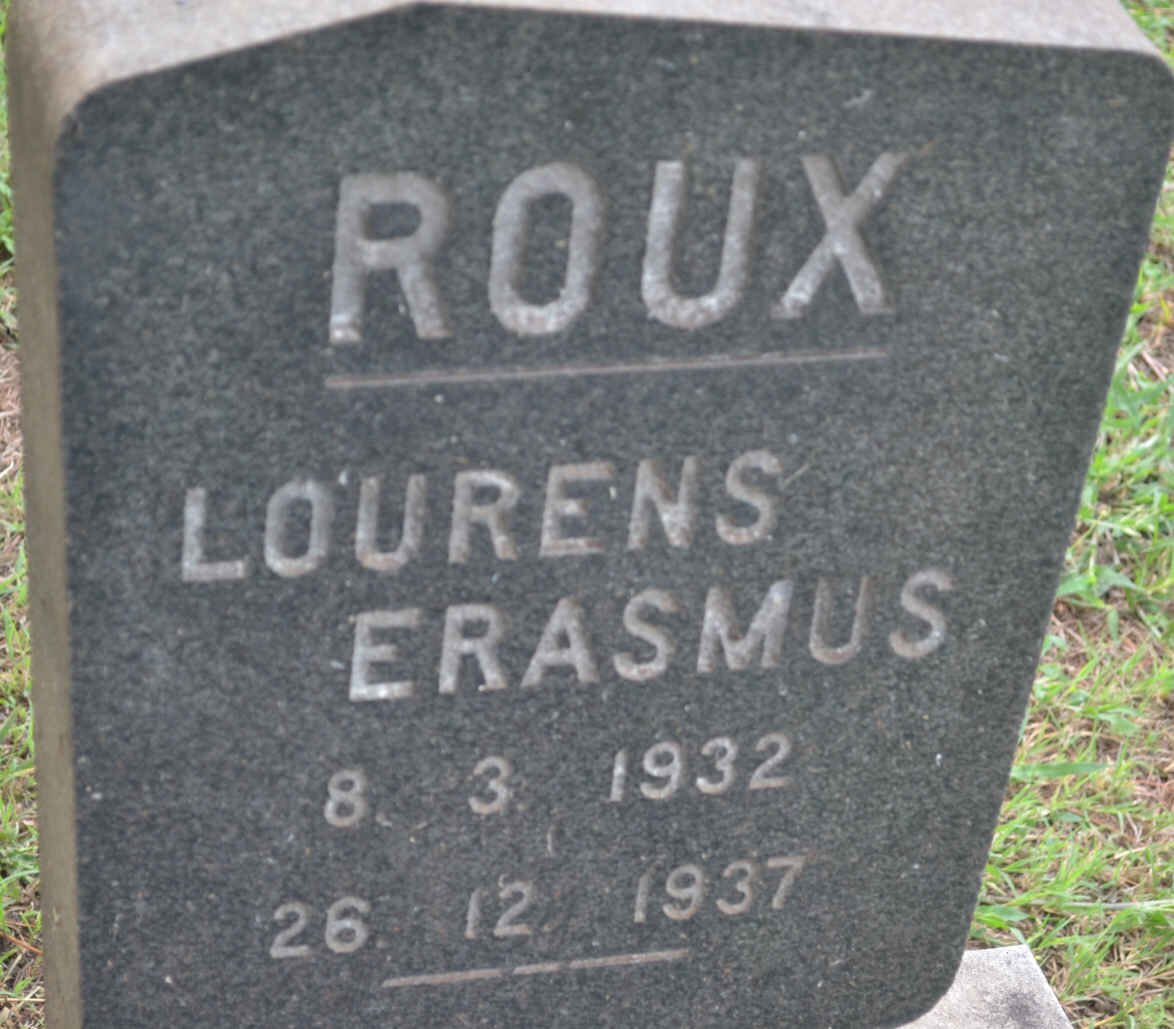 ROUX Lourens Erasmus 1932-1937