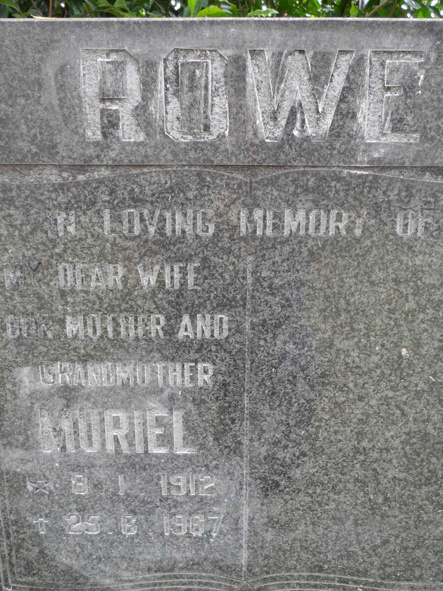 ROWE Muriel 1912-1967