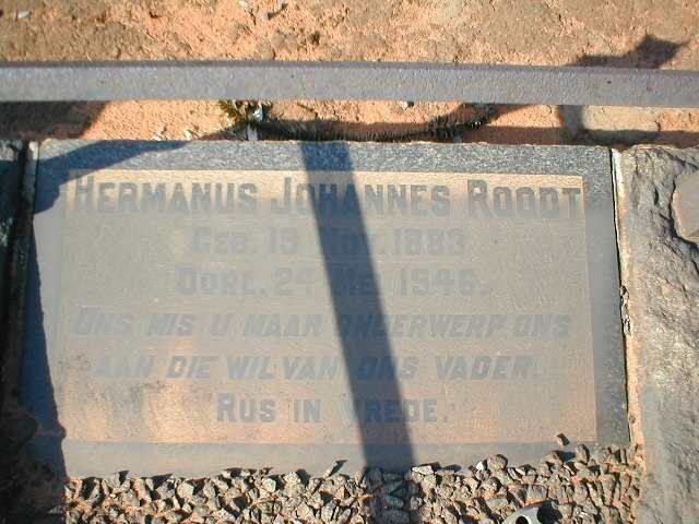 ROODT Hermanus Johannes 1883-1946