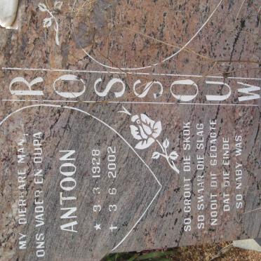 ROSSOUW Antoon 1928-2002 