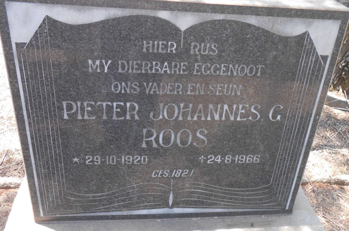 ROOS Pieter Johannes C. 1920-1966
