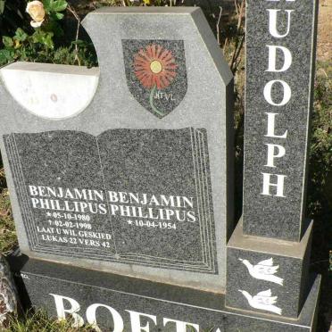 RUDOLPH Benjamin Phillipus 1954- :: RUDOLPH Benjamin Phillipus 1980-1995