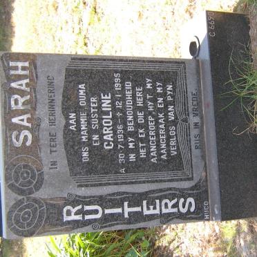 RUITERS Caroline 1936-1995