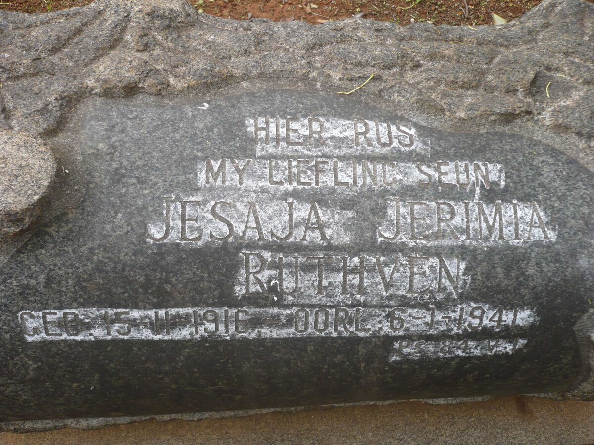 RUTHVEN Jesaja Jerimia 1916-1941