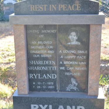 RYLAND Sharldeen Sharonette 1975-2001
