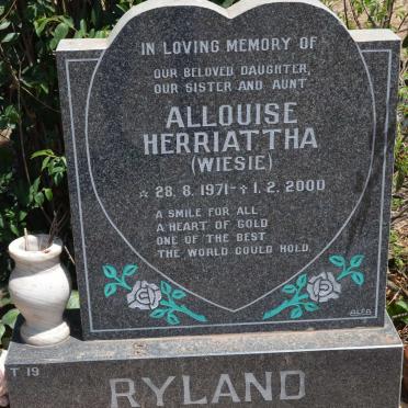 RYLAND Allouise Herriattha 1971-2000
