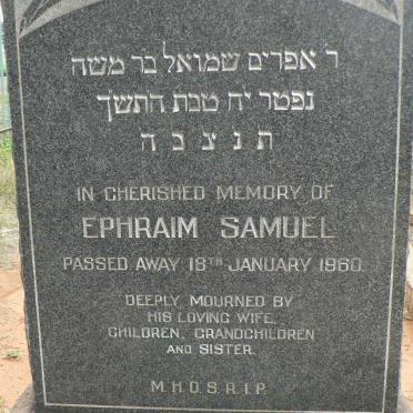 SAMUEL Ephraim -1960
