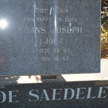 SAEDELEER Frans Joseph, de 1936-1996