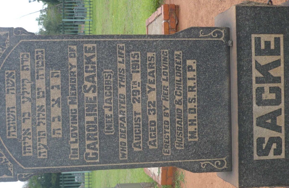 SACKE Caroline nee JACOBS -1915