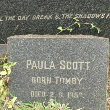 SCOTT Paula nee TOMBY -1953