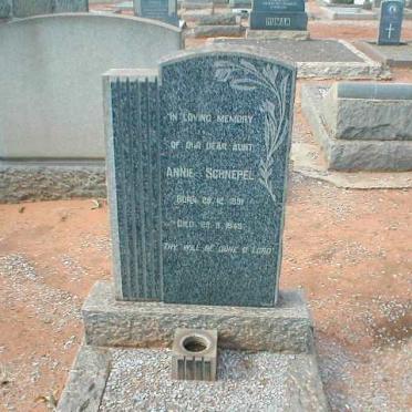 SCHNEPEL Annie 1891-1945