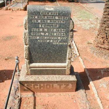 SCHOLTZ Tommie 1894-1934