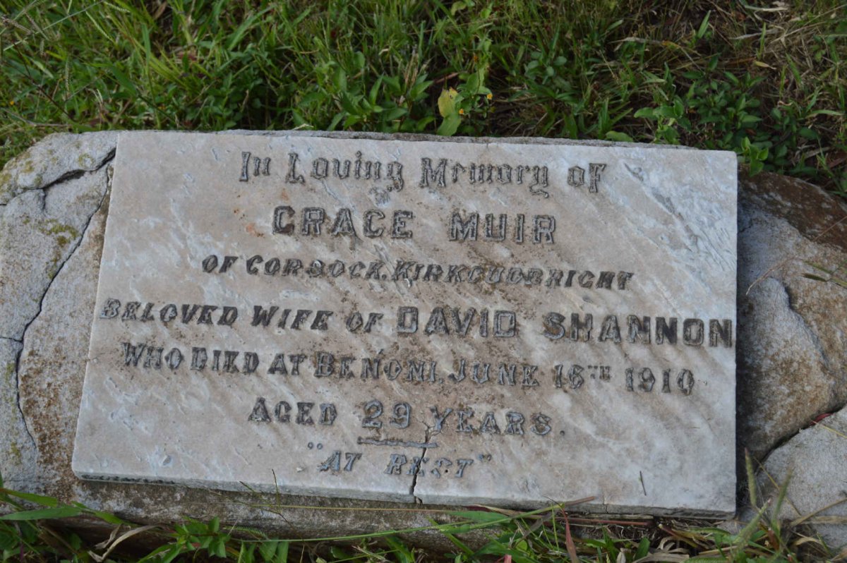 SHANNON Grace nee MUIR -1910